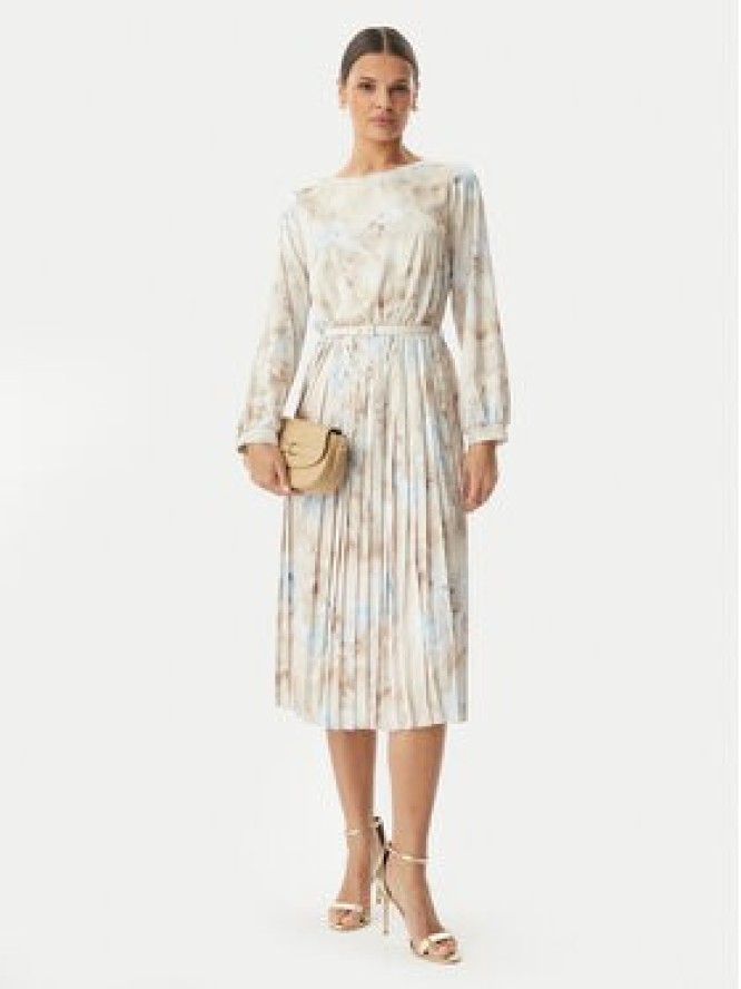 Rinascimento Sukienka koktajlowa CFC0127960003 Beżowy jasny Regular Fit