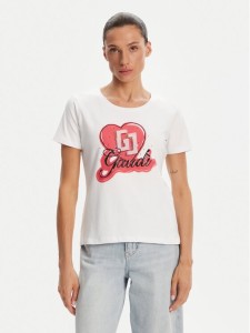 Gaudi T-Shirt 511BD64037 Biały Regular Fit