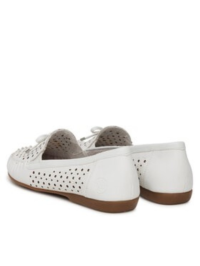 Rieker Mokasyny L6352-80 Biały