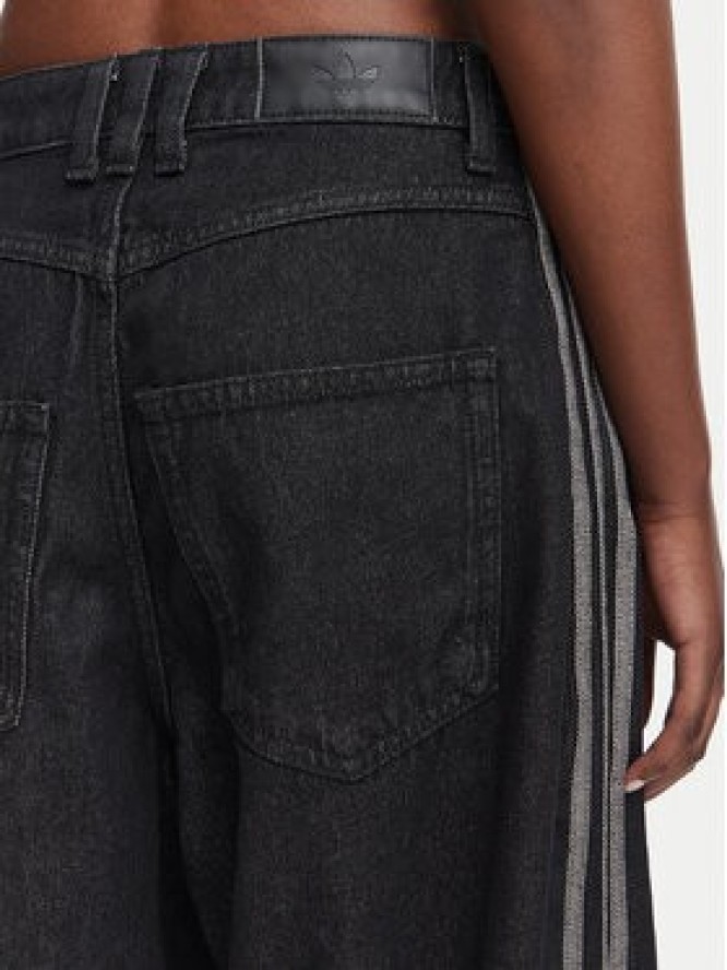 adidas Jeansy KQ6474 Czarny Barrel Fit