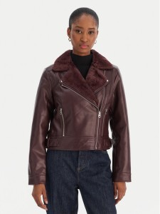 Vero Moda Kurtka z imitacji skóry Hailey 10250405 Fioletowy Regular Fit