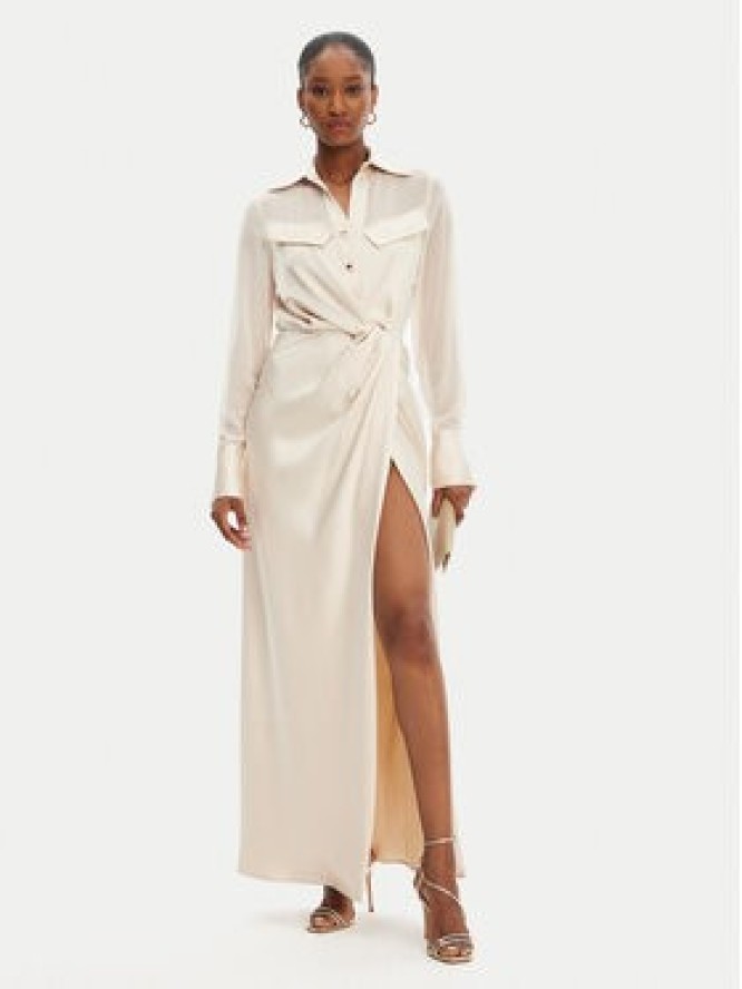 Babylon Sukienka koszulowa ED0734 Beżowy Regular Fit