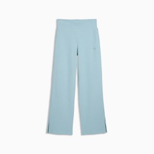 Spodnie damskie Puma ESS ELEVATED HW STRAIGHT LEG niebieskie 69181547 r M
