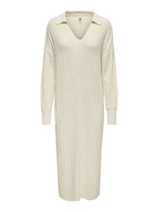 ONLY Sukienka dzianinowa Tessa 15353117 Beżowy Regular Fit