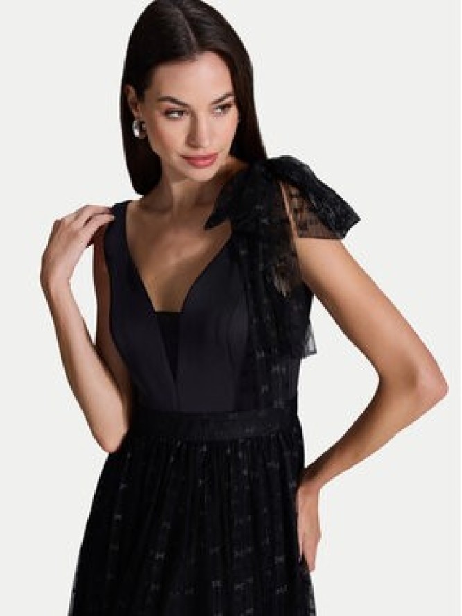 Swing Sukienka wieczorowa 5AI04600 Czarny Regular Fit