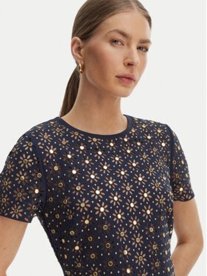 MICHAEL Michael Kors Sukienka codzienna MS683HED6E Granatowy Slim Fit