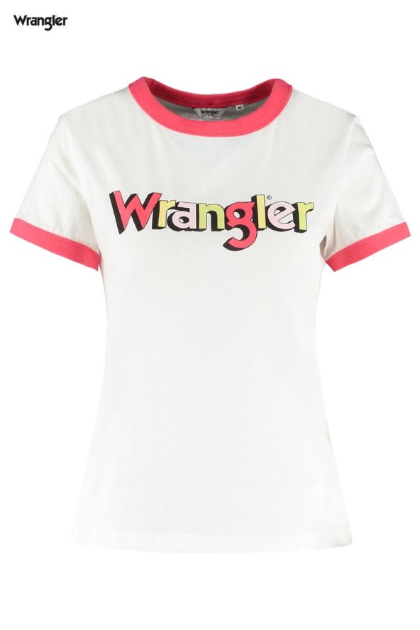 WRANGLER RINGER TEE DAMSKI T-SHIRT PARADISE PINK W7N0EVXLD 112131955