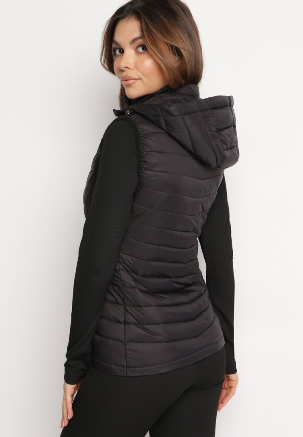 Czarna Pikowana Kamizelka Namike