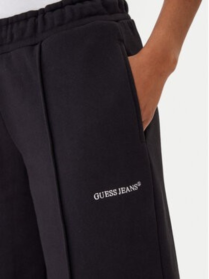 Guess Jeans Spodnie dresowe W5BB04 KC811 Czarny Wide Leg