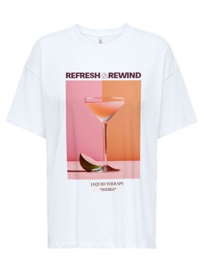 ONLY T-Shirt Vivvi 15346761 Biały Regular Fit
