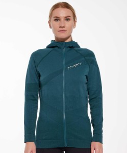 Bluza damska wełniana z kapturem Brubeck THERMO WOOL by Pustelnik