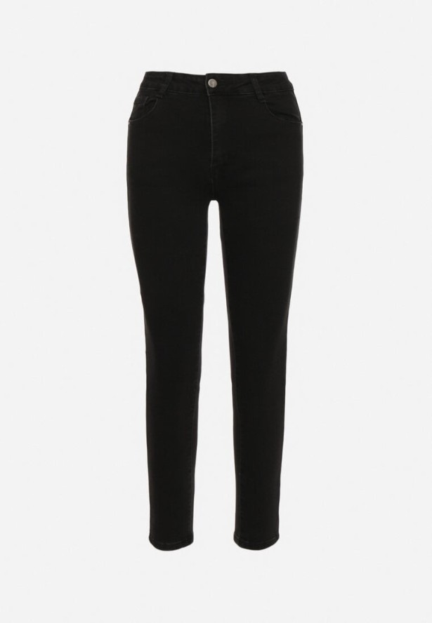 Czarne Jeansy o Dopasowanym Kroju z Efektem Push Up Vonnira