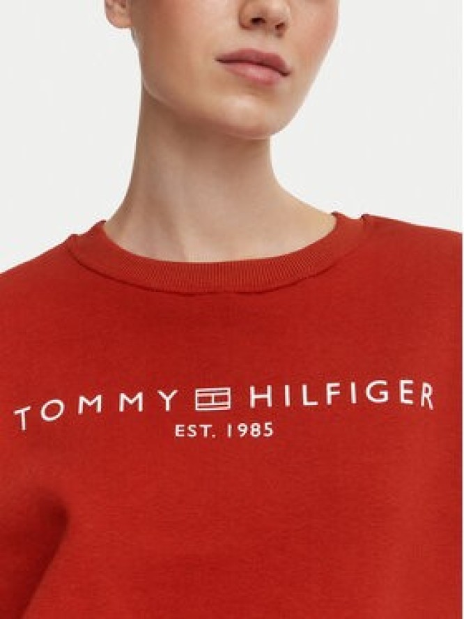 Tommy Hilfiger Bluza WW0WW47831 Czerwony ciemny Regular Fit