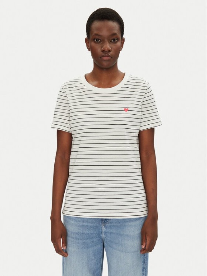 Fransa T-Shirt 20615521 Biały Regular Fit