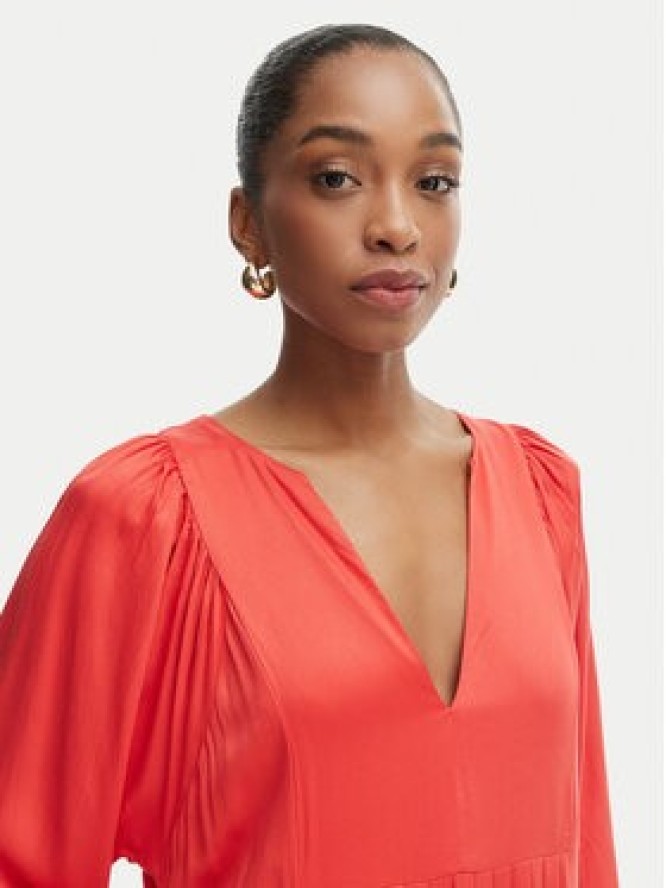 Iconique Sukienka letnia Emma IC26-090 Czerwony Relaxed Fit