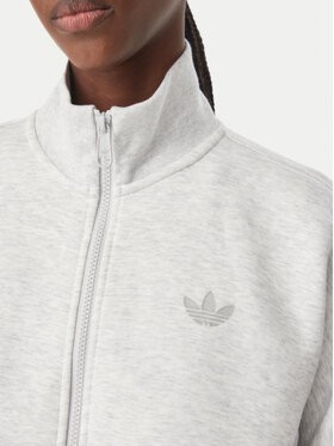 adidas Bluza Spacer HY8037 Szary jasny Oversize