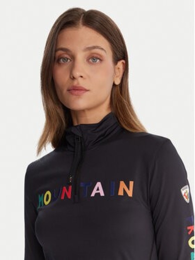 Rossignol Bluza techniczna RLOWL11 Czarny Slim Fit