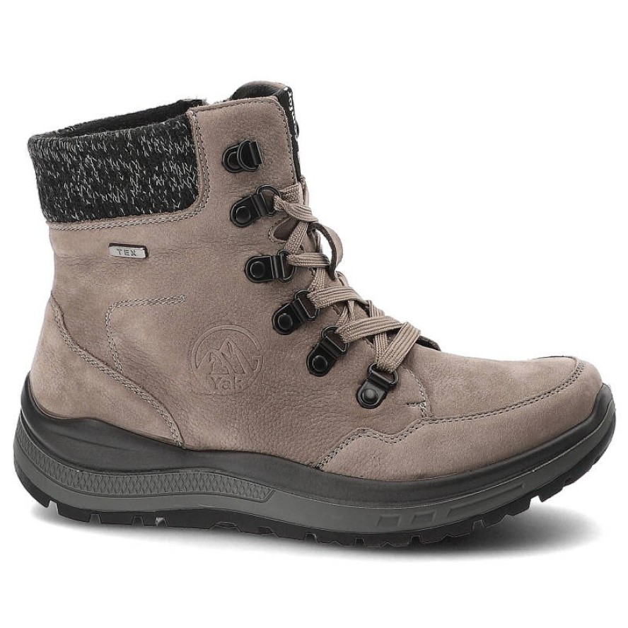 Szare Botki G-Comfort Wygodne Obuwie Damskie