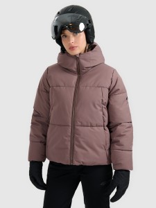 4F Kurtka narciarska membrana 5000 damska - brązowa XL