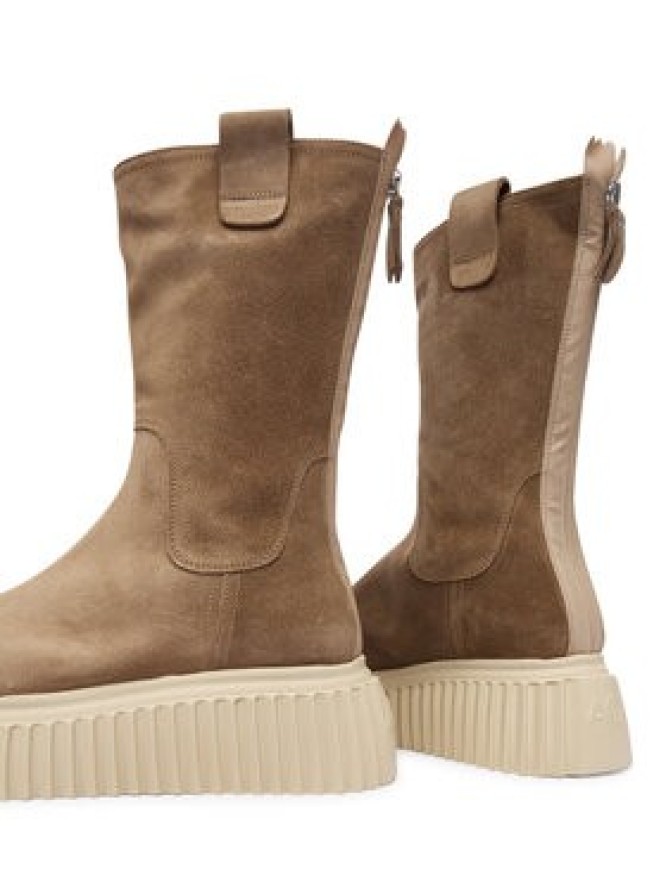 AGL Botki Milagros D751503PGKI014G588 Brązowy