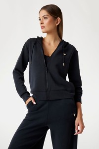 GUESS Czarna damska bluza Olympe, Rozmiar XL