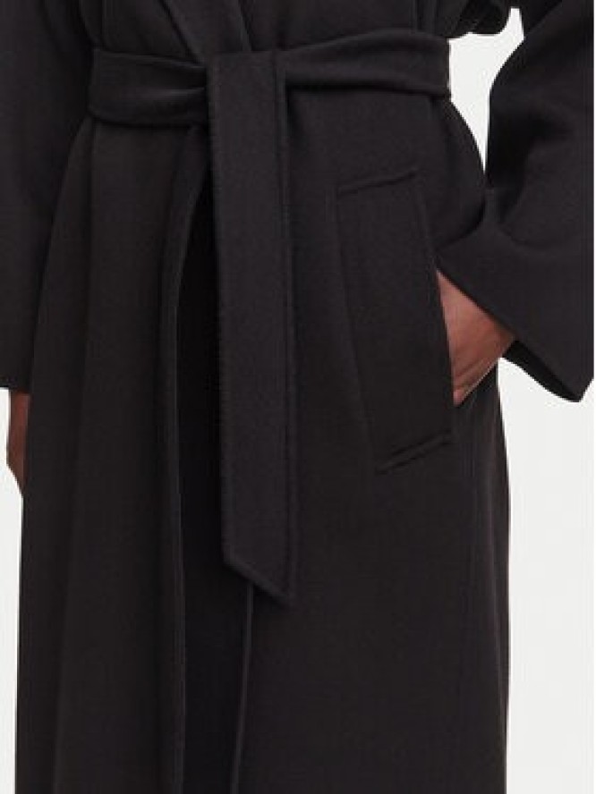Weekend Max Mara Płaszcz wełniany Operoso 2625016011 Czarny Regular Fit