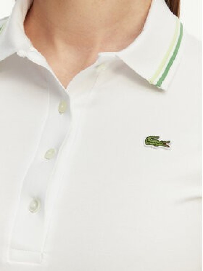 Lacoste Polo DF5284 Biały Slim Fit