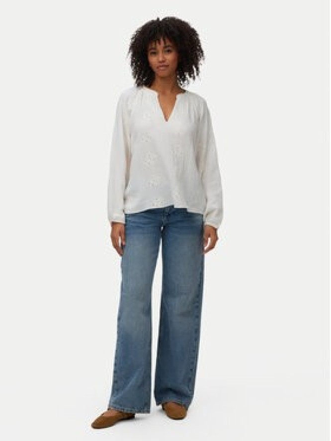 Vero Moda Bluzka Natali 10342739 Biały Regular Fit