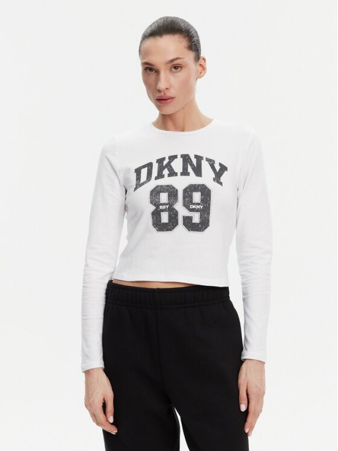 DKNY Sport Bluzka DP4T9979 Biały Regular Fit
