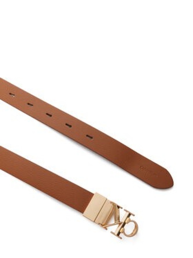 Calvin Klein Pasek Damski Facet CK Pebble LV04F7044G Brązowy