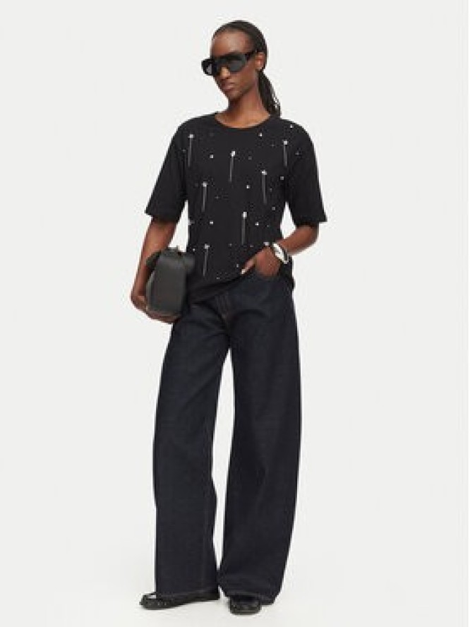 Liu Jo Jeansy UF6160 D4854 Granatowy Straight Fit