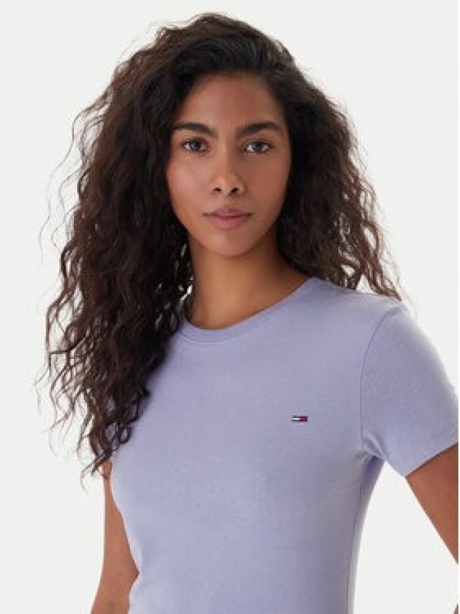 Tommy Jeans T-Shirt DW0DW20459 Niebieski Slim Fit