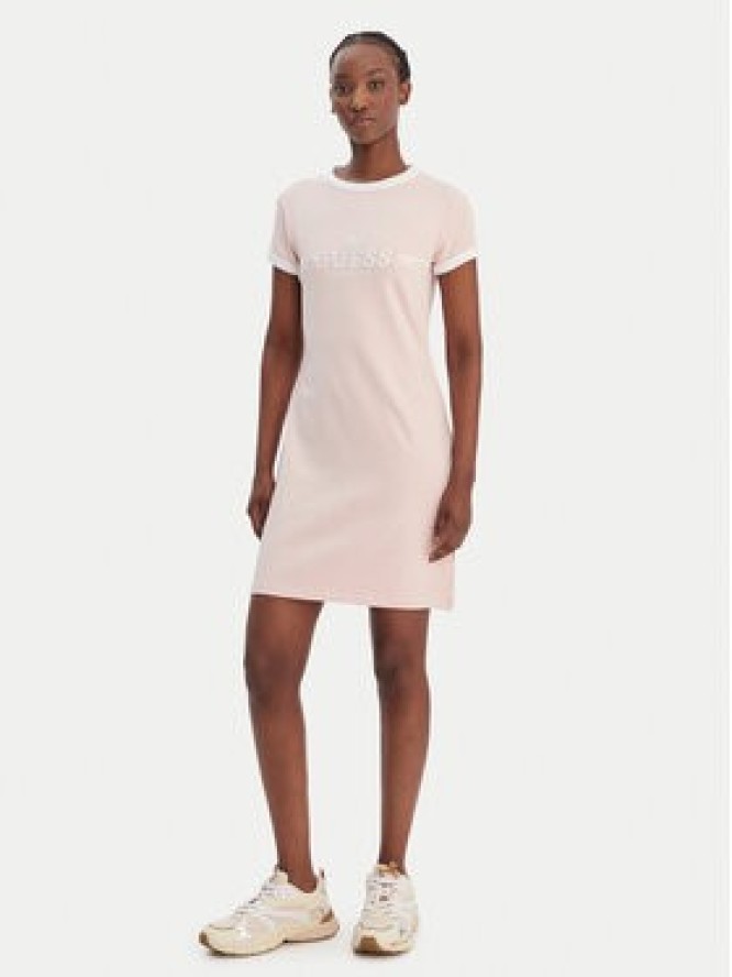 Guess Sukienka codzienna V6GK05 K2988 Różowy Regular Fit