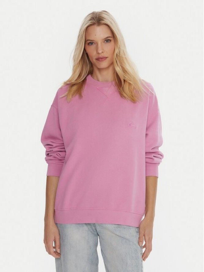 Quiksilver Bluza Essential Crew EQWFT03190 Fioletowy Standard Fit