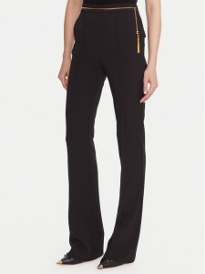Elisabetta Franchi Spodnie materiałowe PA-141-57E2-V420 Czarny Regular Fit