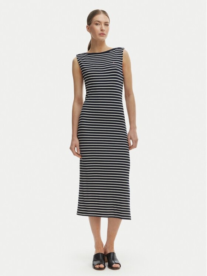 Tommy Hilfiger Sukienka codzienna WW0WW49311 Granatowy Slim Fit