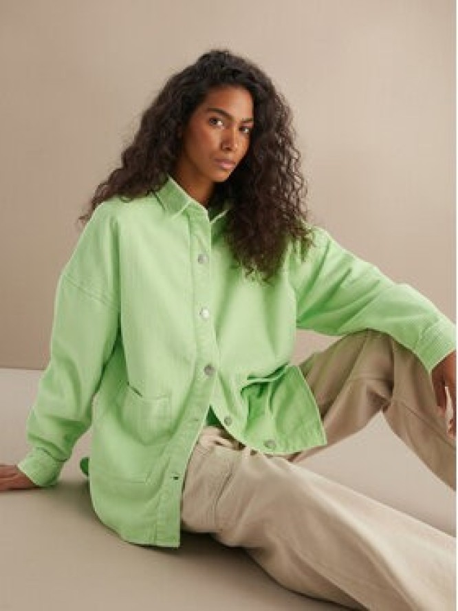 Roxy Koszula Kick Back Washed Cord ERJWT03697 Zielony Regular Fit