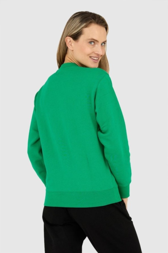 KENZO Zielona bluza damska z krzyżykowym tygrysem, Rozmiar M