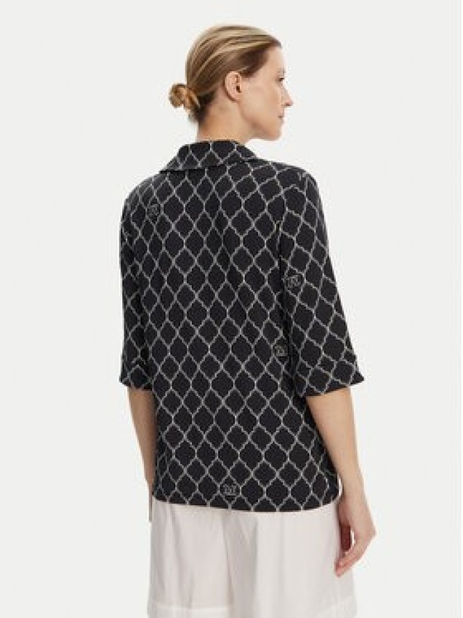 Max Mara Beachwear Bluzka Prugna 2516951019 Czarny Regular Fit