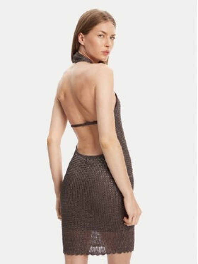 Guess Sukienka dzianinowa W5YK34 Z24F0 Szary Slim Fit