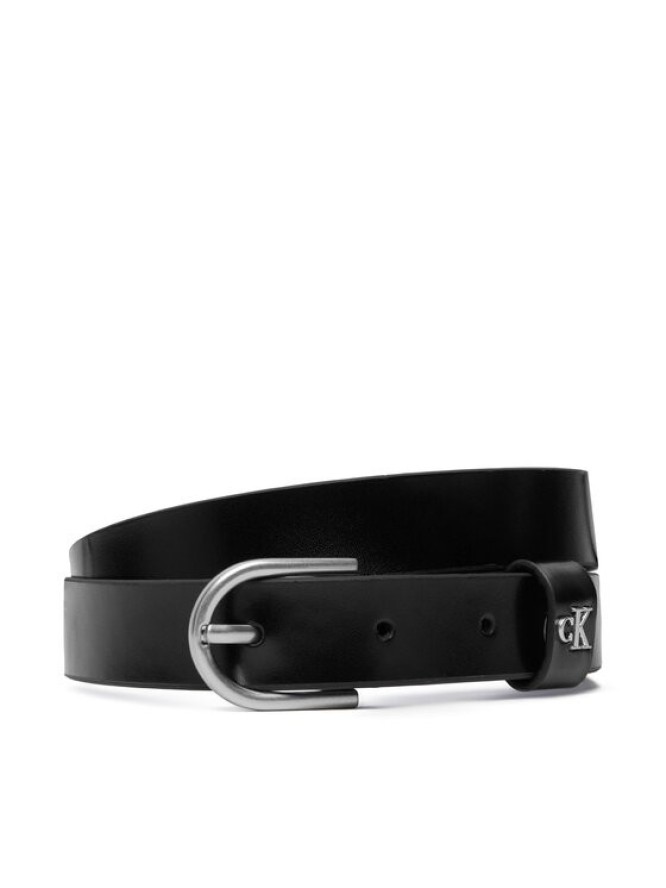 Calvin Klein Pasek Rounded Buckle Ck Loop 25Mm LV04F7107G Czarny