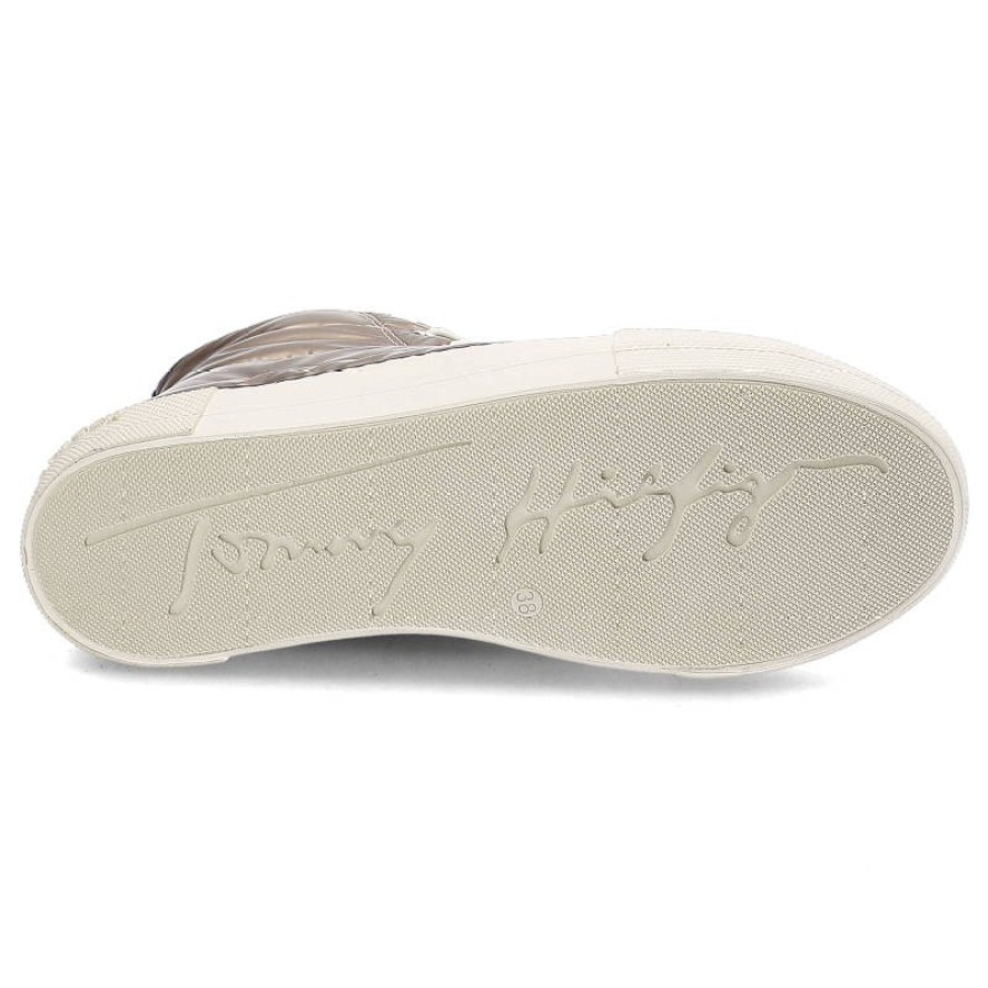 Różowe Trampki Tommy Hilfiger Modne Pikowane Buty Damskie