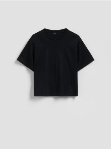 T-shirt z modalem - czarny