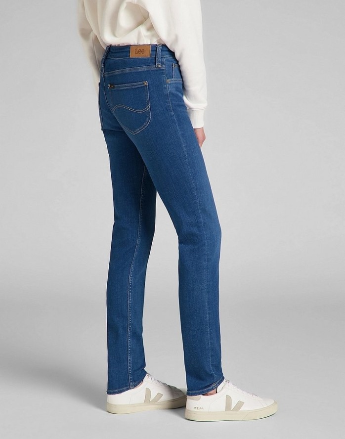 LEE SCARLETT DAMSKIE SPODNIE JEANSOWE JEANSY DARK AYA L526OPSO 112140203