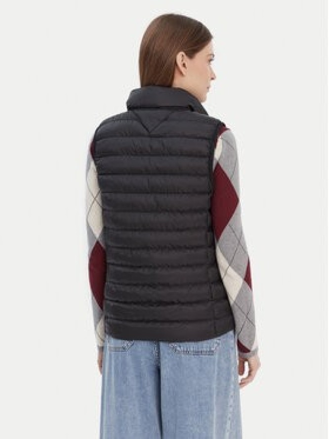 Tommy Hilfiger Bezrękawnik Global Stripe WW0WW42051 Czarny Regular Fit