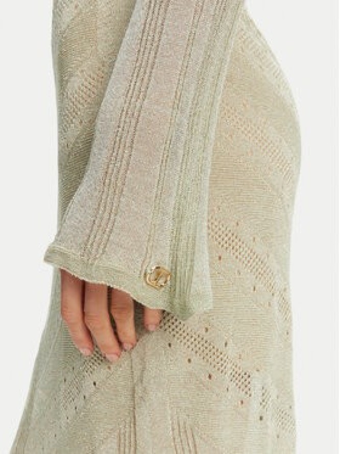 TWINSET Sukienka dzianinowa 251TT3180 Beżowy Slim Fit