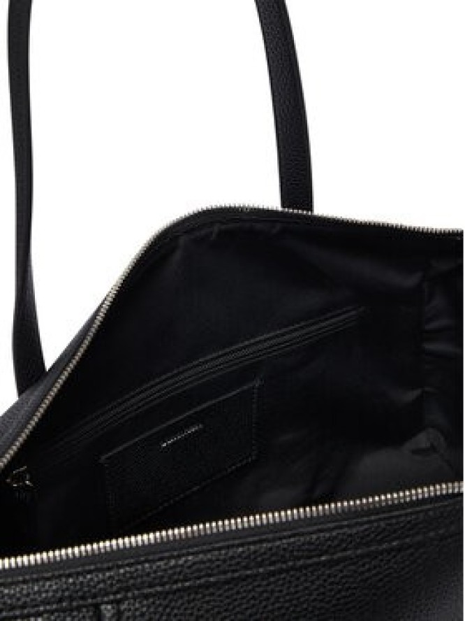 Calvin Klein Torebka Emblem Hw Pebble Doctor Shoulder LV04F3614G Czarny
