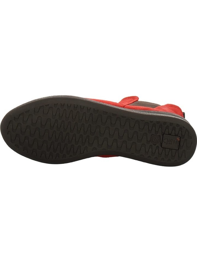 Think! Skórzane sztyblety w kolorze czerwonym rozmiar: 40,5