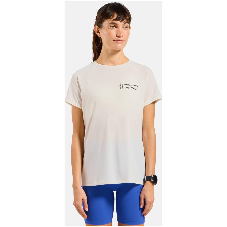 Koszulka z krótkim rękawem damska ODLO T-shirt crew neck s/s ESSENTIAL PRINT
