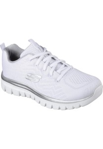 Trampki Skechers Get Connected 12615WSL, Biały, Kobiety